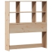 Cama con estantería sin colchón madera maciza de pino 90x200 cm