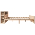 Cama con estantería sin colchón madera maciza de pino 120x190cm