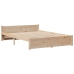 Cama con estantería sin colchón madera maciza de pino 120x190cm