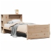 Cama con estantería sin colchón madera maciza de pino 75x190 cm