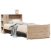 Cama con estantería sin colchón madera maciza de pino 90x190 cm