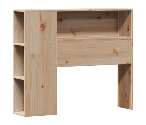 Cama con estantería sin colchón madera maciza de pino 90x190 cm