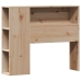 Cama con estantería sin colchón madera maciza de pino 90x190 cm