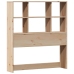 Cama con estantería sin colchón madera maciza de pino 90x190 cm
