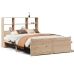 Cama con estantería sin colchón madera maciza de pino 120x190cm