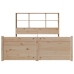 Cama con estantería sin colchón madera maciza de pino 120x190cm