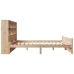 Cama con estantería sin colchón madera maciza de pino 120x190cm
