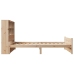 Cama con estantería sin colchón madera maciza de pino 90x200 cm