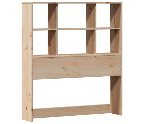 Cama con estantería sin colchón madera maciza de pino 90x200 cm