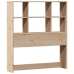 Cama con estantería sin colchón madera maciza de pino 90x200 cm