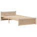 Cama con estantería sin colchón madera maciza de pino 90x200 cm