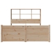 Cama con estantería sin colchón madera maciza de pino 140x200cm