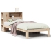 Cama con estantería sin colchón madera maciza de pino 75x190 cm