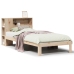 Cama con estantería sin colchón madera maciza de pino 90x190 cm