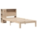 Cama con estantería sin colchón madera maciza de pino 90x190 cm