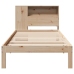 Cama con estantería sin colchón madera maciza de pino 90x190 cm