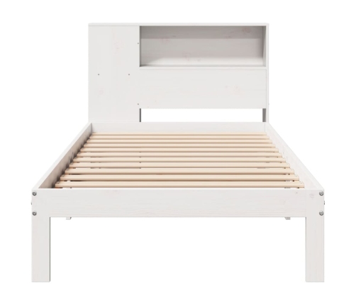 Cama con estantería sin colchón madera maciza de pino 90x190 cm