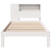 Cama con estantería sin colchón madera maciza de pino 90x190 cm