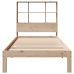 Cama con estantería sin colchón madera maciza de pino 90x190 cm