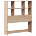 Cama con estantería sin colchón madera maciza de pino 90x190 cm