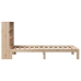 Cama con estantería sin colchón madera maciza de pino 90x190 cm