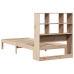 Cama con estantería sin colchón madera maciza de pino 90x190 cm