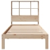 Cama con estantería sin colchón madera maciza de pino 90x200 cm