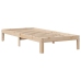 Cama con estantería sin colchón madera maciza de pino 90x200 cm