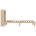 Cama con estantería sin colchón madera maciza de pino 90x200 cm