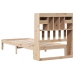 Cama con estantería sin colchón madera maciza de pino 90x200 cm