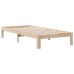 Cama con estantería sin colchón madera maciza de pino 90x200 cm