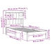 Cama con estantería sin colchón madera maciza de pino 90x200 cm