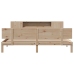 Cama con estantería sin colchón madera maciza de pino 180x200cm