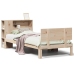 Cama con estantería sin colchón madera maciza de pino 75x190 cm