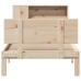 Cama con estantería sin colchón madera maciza de pino 75x190 cm