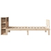 Cama con estantería sin colchón madera maciza de pino 90x190 cm