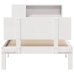 Cama con estantería sin colchón madera maciza de pino 90x190 cm