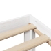 Cama con estantería sin colchón madera maciza de pino 90x190 cm