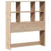 Cama con estantería sin colchón madera maciza de pino 90x190 cm