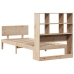 Cama con estantería sin colchón madera maciza de pino 90x200 cm