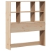 Cama con estantería sin colchón madera maciza de pino 90x200 cm