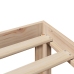 Cama con estantería sin colchón madera maciza de pino 90x200 cm