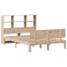 Cama con estantería sin colchón madera maciza de pino 140x200cm