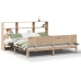 Cama con estantería sin colchón madera maciza de pino 180x200cm