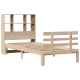 Cama con estantería sin colchón madera maciza de pino 90x200 cm