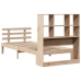 Cama con estantería sin colchón madera maciza de pino 90x200 cm