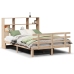 Cama con estantería sin colchón madera maciza de pino 120x200cm