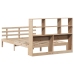 Cama con estantería sin colchón madera maciza de pino 120x200cm
