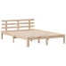 Cama con estantería sin colchón madera maciza de pino 140x200cm
