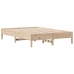 Cama con estantería sin colchón madera maciza de pino 140x200cm